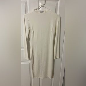 Fashion nova long sleeves white long dress